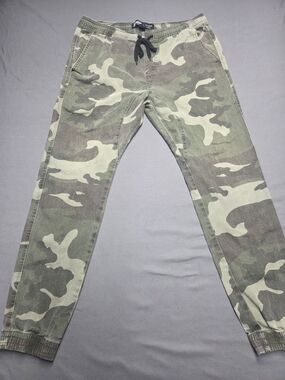 Brooklyn Cloth Men’s Camo Jogger Pants Size L Stretch Twill Camouflage Casual
